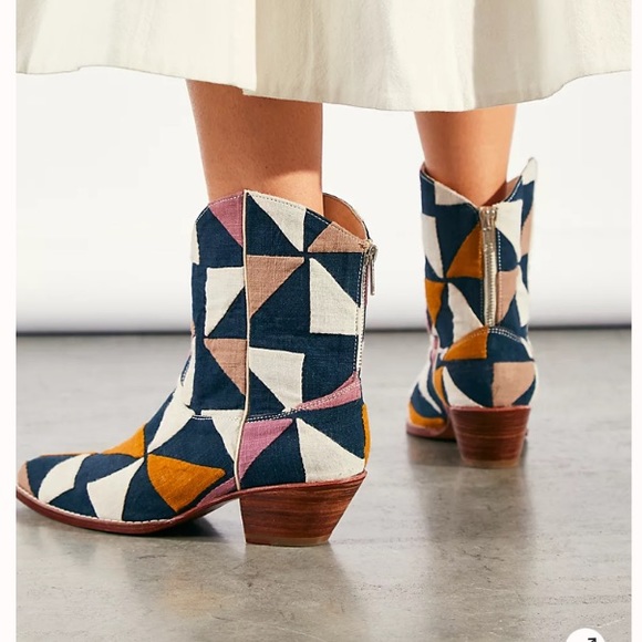 NIB Free People Mosaic Western Boots - Picture 4 of 6